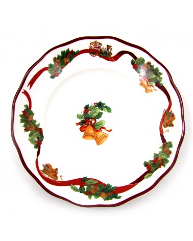 "Christmas Wishes" Porcelain Christmas Dinner Set 18 Pieces - Royal Family -  - 