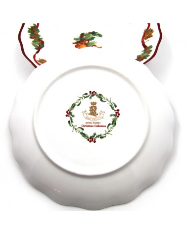 Servizio Piatti di Natale in Porcellana "Christmas Wishes " 18 Pezzi - Royal Family - 