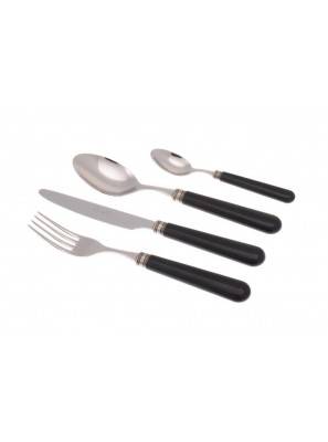 Posate Rivadossi Sandro : Mistral Set 4 Pz Per una Persona - nero