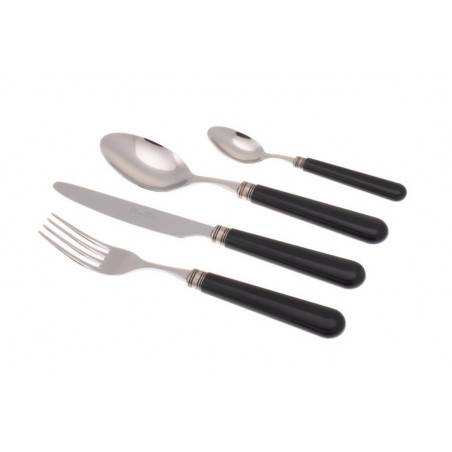 Posate Rivadossi Sandro : Mistral Set 4 Pz Per una Persona - nero