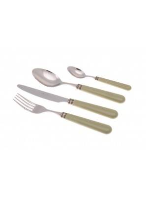 Posate Rivadossi Sandro : Mistral Set 4 Pz Per una Persona - verde salvia