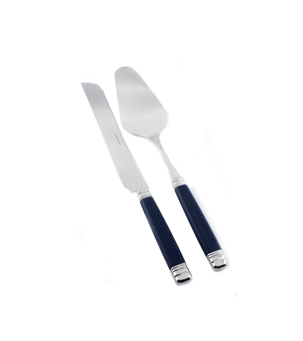 Rivadossi Modernes farbiges Besteck – Rossini-Set, 2-teilig, Messer und süße Schaufel - 