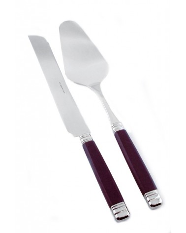 Rivadossi Modernes farbiges Besteck – Rossini-Set, 2-teilig, Messer und süße Schaufel - 