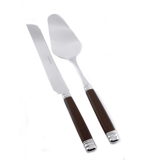 Rivadossi Couverts Modernes Colorés - Ensemble Rossini 2pcs Couteau et Pelle à Bonbons - 