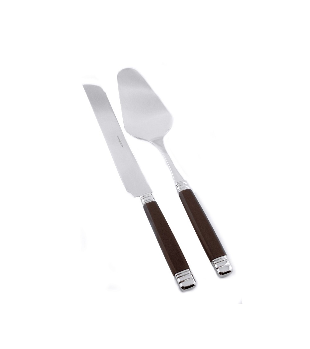 Posate Colorate Moderne Rivadossi - Rossini set 2pz Coltello e Pala Dolce - 
