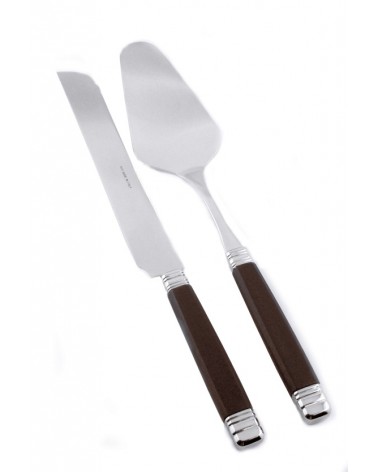 Rivadossi Modernes farbiges Besteck – Rossini-Set, 2-teilig, Messer und süße Schaufel - 