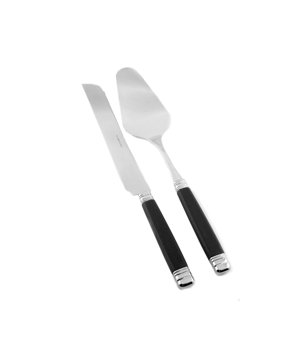 Rivadossi Modernes farbiges Besteck – Rossini-Set, 2-teilig, Messer und süße Schaufel - 