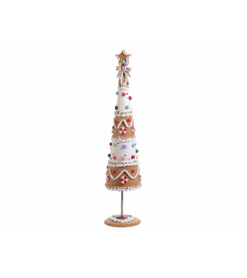Albero di Natale in Resina Colorata con Decori Glassa di Zucchero H 67 - 
