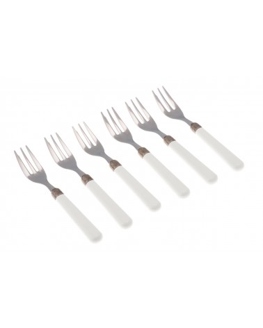 Fourchettes à Gateux Set 6pcs - Couverts Colorés Modernes Osteria - 