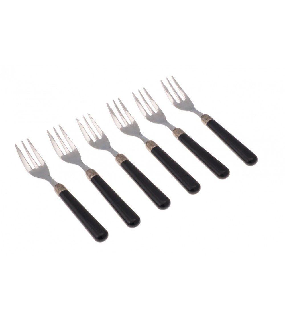 Fourchettes à Gateux Set 6pcs - Couverts Colorés Modernes Osteria - 