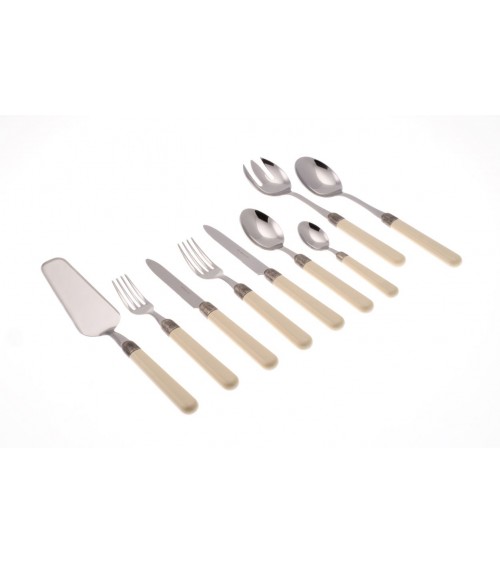 Servizio 75Pz Osteria Posate Colorate Moderne - 