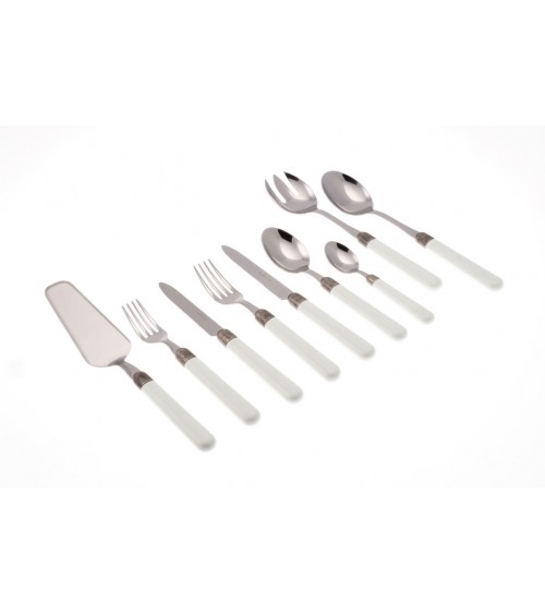 Servizio 75Pz Osteria Posate Colorate Moderne - 