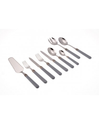 75-teiliges Osteria Modern Coloured Besteckservice – Grau