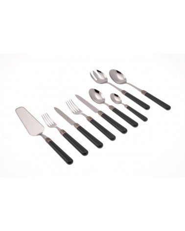 Servizio 75Pz Osteria Posate Colorate Moderne - 
