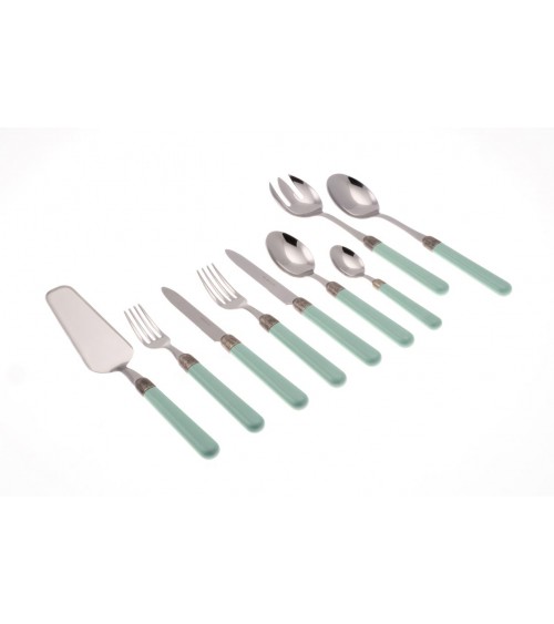 75-teiliges Osteria Modern Coloured Besteckservice – Tiffany-Grün