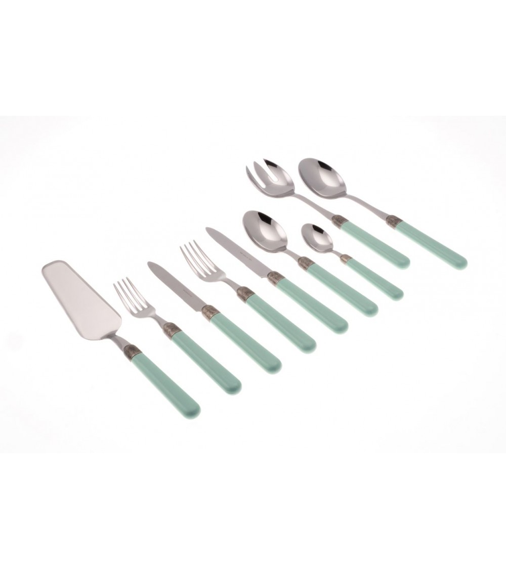 75-teiliges Osteria Modern Coloured Besteckservice – Tiffany-Grün