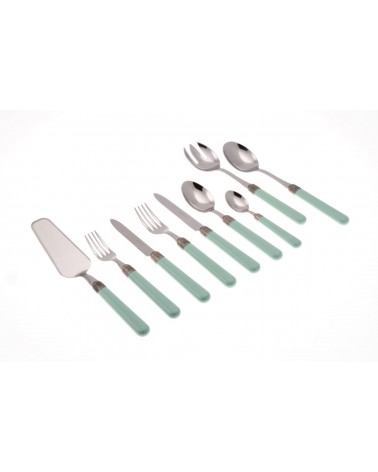 75-teiliges Osteria Modern Coloured Besteckservice – Tiffany-Grün