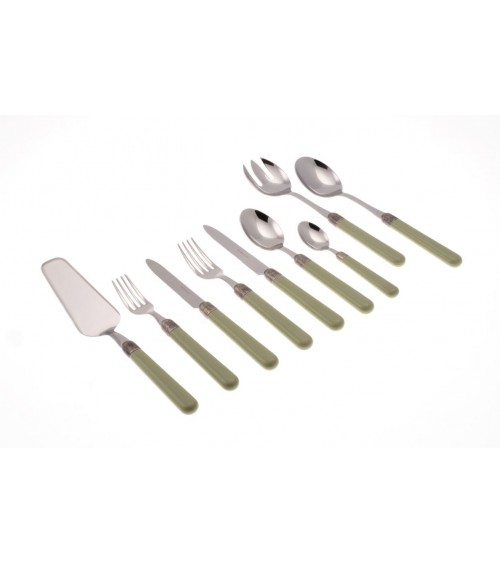 Service Osteria 75 pièces avec couverts colorés modernes -