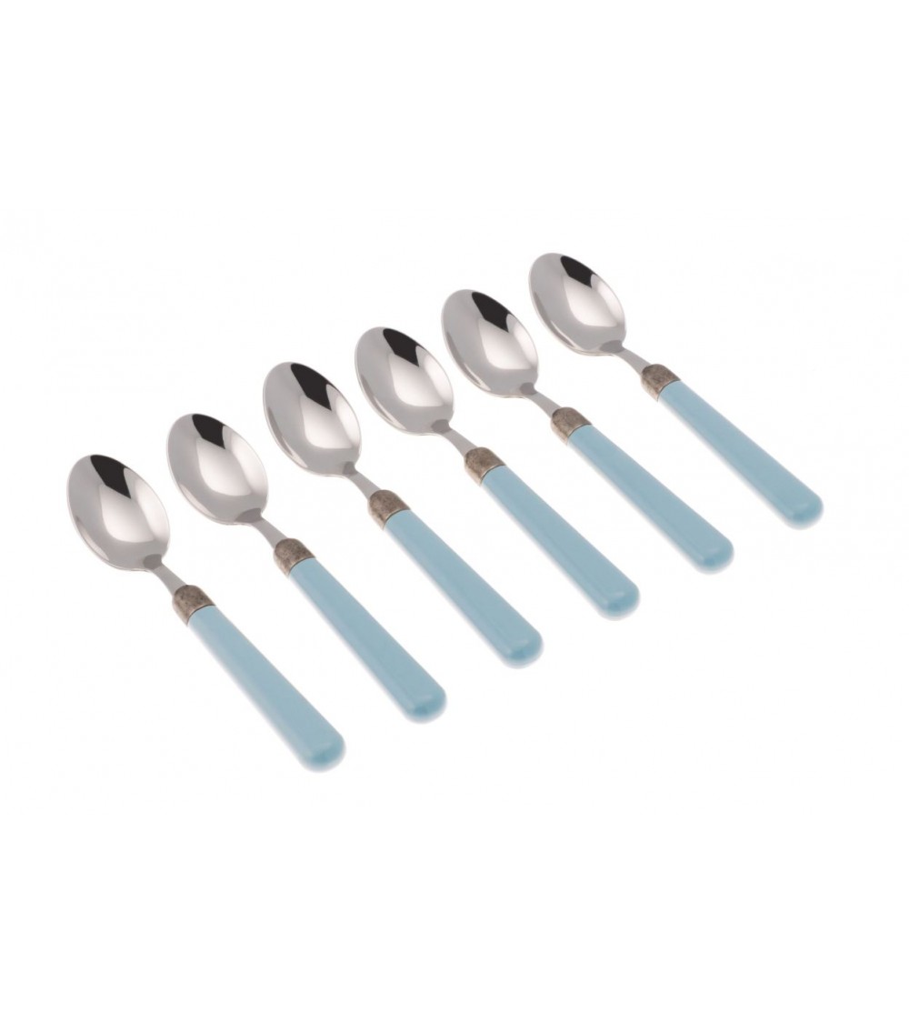Coffret de 6 cuillères à café - Couverts colorés modernes Osteria - 