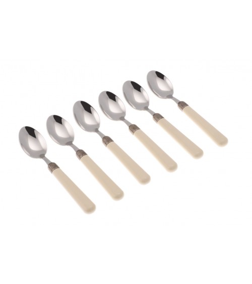 Set 6Pz Cucchiaini Caffe' - Osteria Posate Colorate Moderne - 