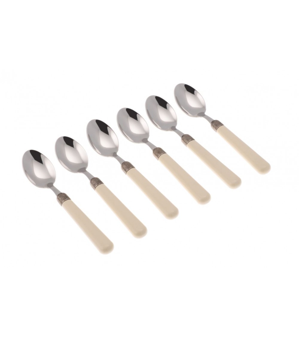 Set 6Pz Cucchiaini Caffe' - Osteria Posate Colorate Moderne - 