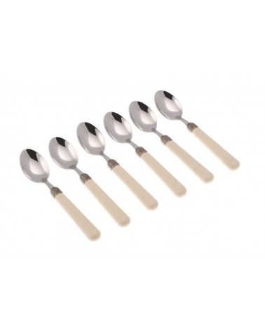 Set 6Pz Cucchiaini Caffe' - Osteria Posate Colorate Moderne - 