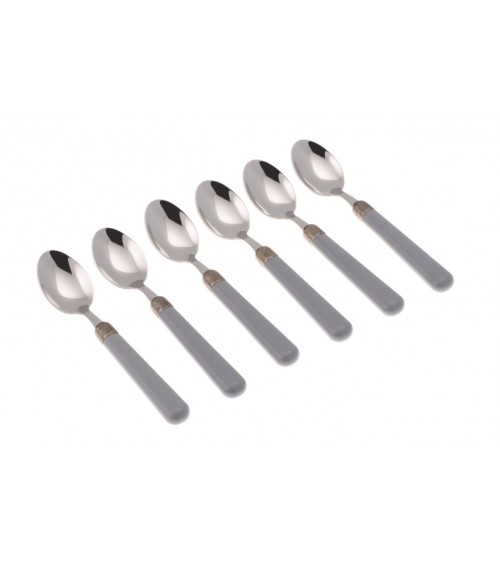 Coffret de 6 cuillères à café - Couverts colorés modernes Osteria - 