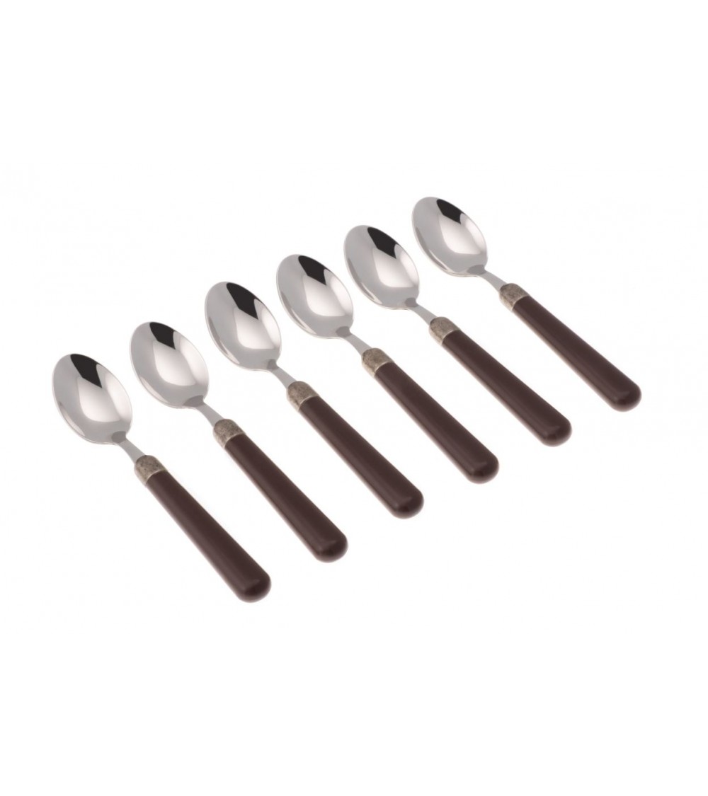 Set mit 6 Kaffeelöffeln – Osteria Modern Coloured Cutlery - 