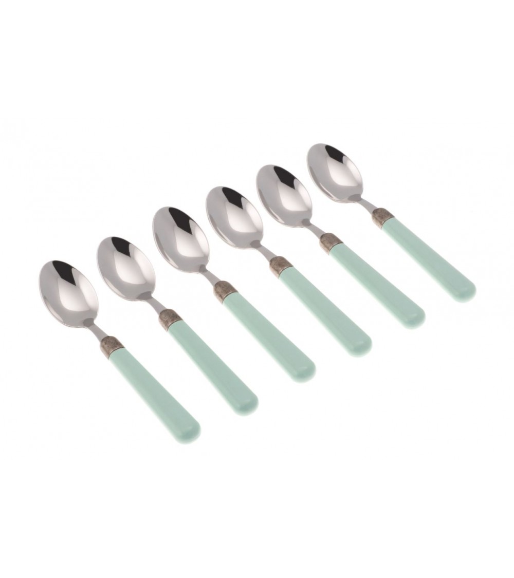 Coffret de 6 cuillères à café - Couverts colorés modernes Osteria - 