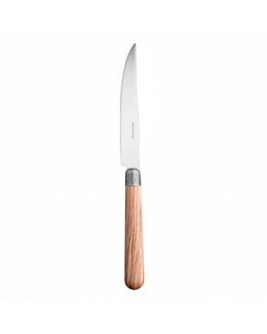 Set of 6 Pieces Cortina Steak Knife Wood-like - Rivadossi Sandro -  - 