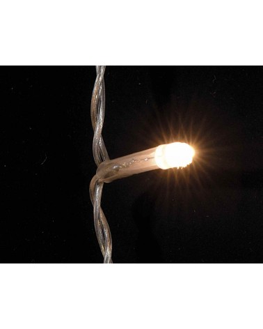 Weihnachtsregenlichter mit hängenden Drähten und warmweißen LED-Lichtern - 