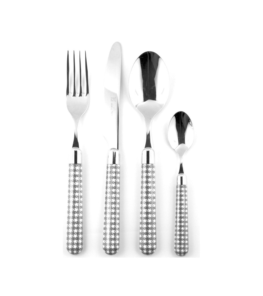 Naif Pied De Poule Set 4-teilig Tischplatz - Rivadossi Sandro - 