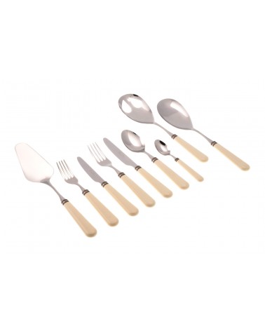 Posate Colorate Rivadossi Sandro : Mistral set 75 Pezzi Avorio - 