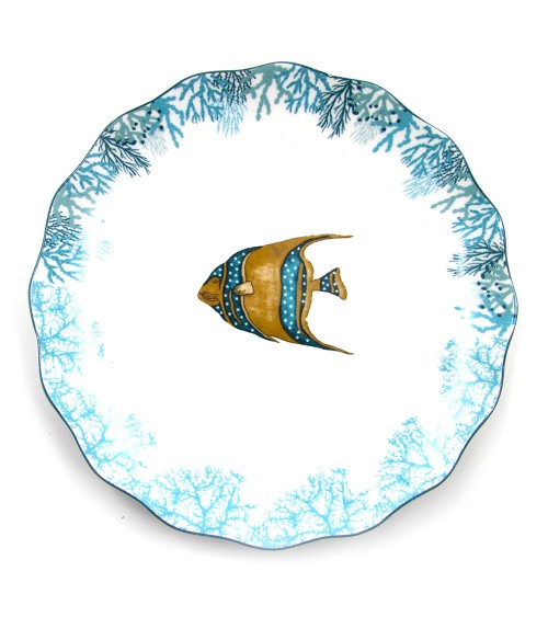 Royal Family - Servizio Piatti " Mare" 18 Pezzi - Made in Italy - 