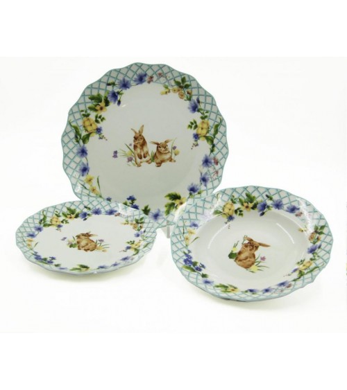 Royal Family - Service de vaisselle " Spring Easter" 18 Pieces - 