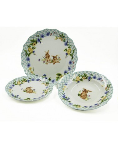 Royal Family - Tafelservice " Spring Easter" 18-Tlg - 