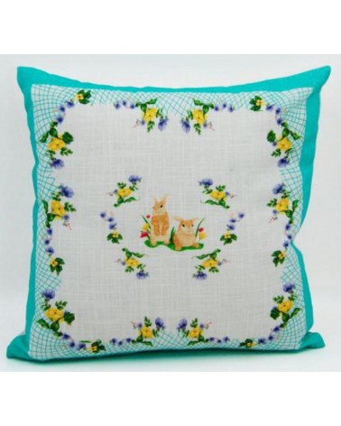 Famille royale - coussin avec intérieur "Saster Pâques" - - -