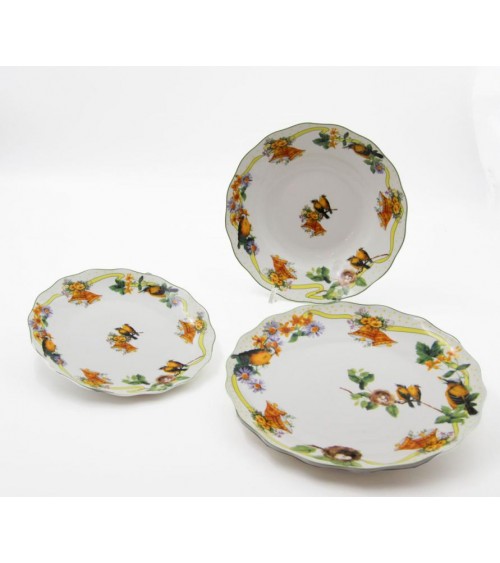 18-teiliges Speiseservice " Easter Birds" - Royal Family - 