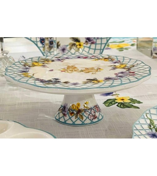 Ceramic upstand with Pasquale decoration "Spring Easter" - Royal Family - 