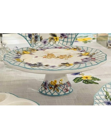 Ceramic upstand with Pasquale decoration "Spring Easter" - Royal Family - 