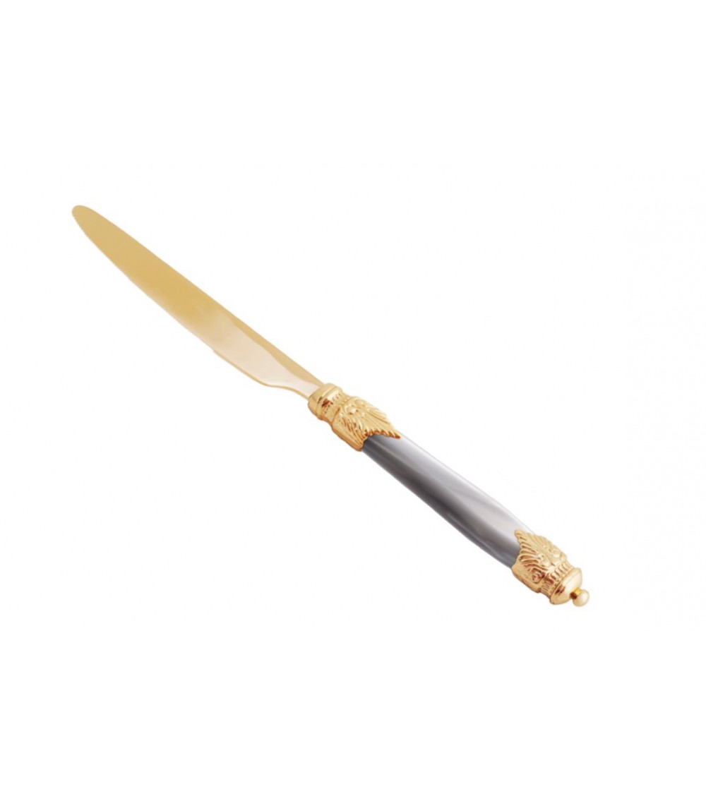 Arianna Oro Pvd - Coltello Tavola - Posate Rivadossi Sandro - 