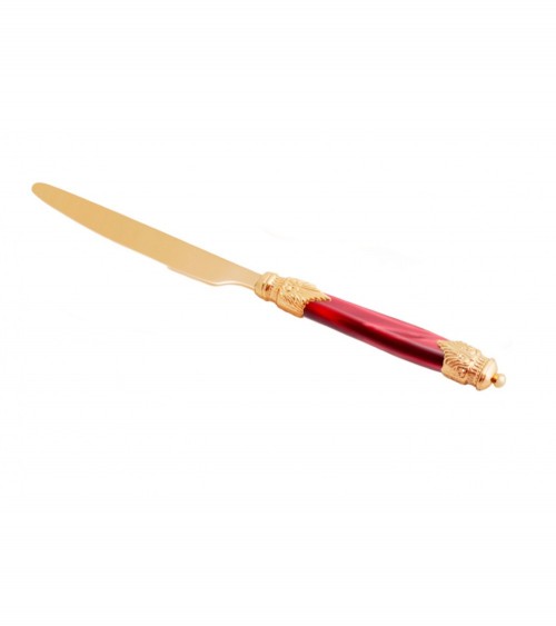 Arianna Oro Pvd - Coltello Tavola - Posate Rivadossi Sandro - 