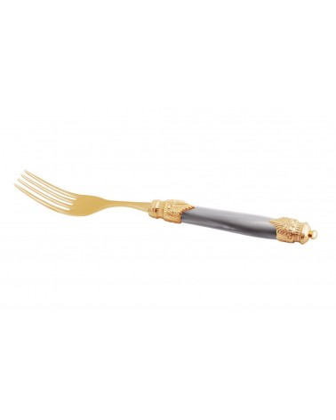 Arianna Oro Pvd - Fourchette de Table - Couverts Italiens Rivadossi Sandro -