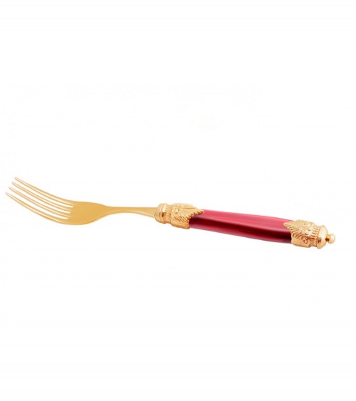 Arianna Oro Pvd - Fourchette de Table - Couverts Italiens Rivadossi Sandro -