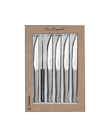 Amefa - Coffret de 6 couteaux à steak Jet en acier inoxydable -