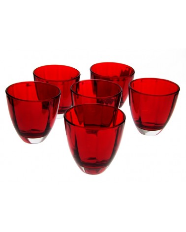 Royal Family - Set mit 6 roten Wassergläsern -