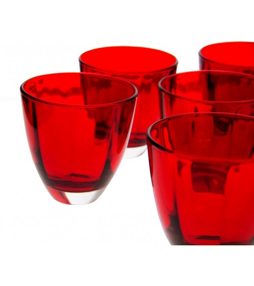 Royal Family - Set mit 6 roten Wassergläsern -