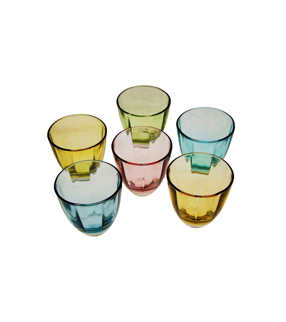 Royal Family - Set 6 Bicchieri Acqua Colorati - 