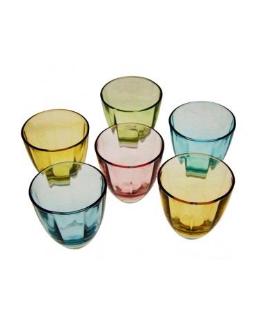 Royal Family - Set 6 Bicchieri Acqua Colorati - 
