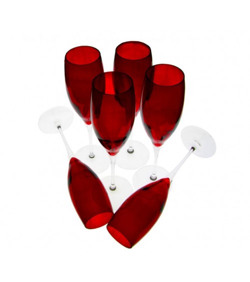 Royal Family - Set 6 Flute Rossi - 